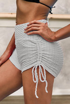 Gray Butt Lifting High Waist Yoga Shorts - $10.89
