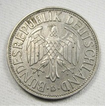 1963-D Germany 1 Mark XF Coin AE343 - $8.80