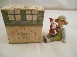 Vintage From the Attic by Giordano Mini 1986 Figurine Boy with Santa H38... - £3.86 GBP