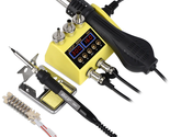 8898 2 in 1 Portable Soldering Station 750W Hot Air Gun Soldering Iron f... - $86.24
