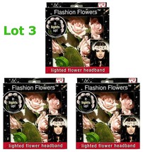 3X Beauty Flashion Flowers, Roses Lighted Headband, GIFT &quot;As Seen On TV&quot;... - $22.76