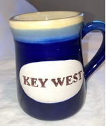 Coffee or Cocoa Mug KEY WEST Blue   ceramic porcelain Large - $194.01 MXN