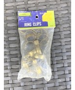 Vintage Cafe Brass Curtain Rings - Stanley - 22-3133 - Brass Finish - 1/... - £9.87 GBP