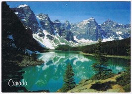 Postcard Moraine Lake Canadian Rockies Banff National Park Alberta 4.5 x 6.5 - £2.32 GBP