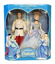 Disney&#39;s Cinderella &amp; Prince Special 50th Anniversary Edition Dolls - £38.61 GBP
