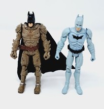 The Dark Knight BATMAN Action Figure Lot (2) Gold White Christian Bale Mattel - £7.43 GBP