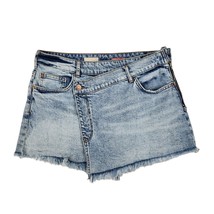 Pilcro Crossover Denim Jean Shorts Womens Size 28 Medium Wash Raw Hem Bo... - €24,21 EUR
