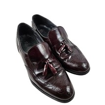 Dexter Tassel Loafers Mens Size 10 WW Leather Brogue Design Vintage Brown - £23.58 GBP