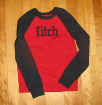 Abercrombie Kids Red &amp; Gray Sweater Boys Size 10-12 - £11.81 GBP