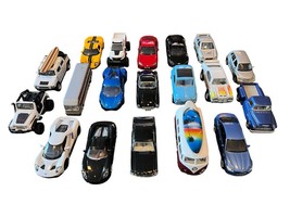 Lot of 19 Diecast Plastic Cars Ford GT, Subaru, BMW, Porsche, Jeep, Scio... - $38.70
