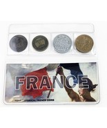 France, 4 Historic Coins From 19th Century Reign of Napolean III in Albu... - £18.79 GBP