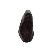 Men's Giovanni Shoes High Quality Leather Wing Tip Derby LINCOLN Burgundy image 2