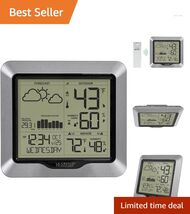 Stylish Weather Station with Barometric Pressure Gauge &amp; Atomic Time Set... - $105.88