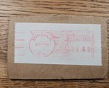 US Mail Post Meter Stamp Mineola New York 1979 Cutout USPS - $3.79
