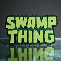Swamp Thing DC Comics Logo Sign Plaque Display Green Collectible Comic Book - $14.69