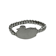 Foster Stainless Silver duck baby bracelet or anklet - £23.60 GBP
