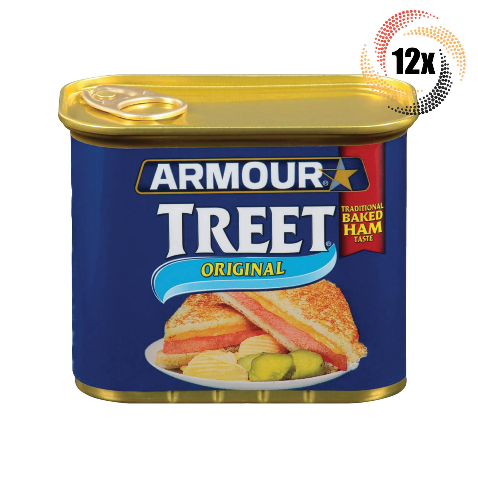 12x Cans Armour Star Treet Original Luncheon Loaf Meat Baked Ham Taste |... - $57.64