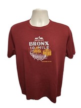 2014 NYRR New York Road Runners Bronx 10 Mile Run Adult Large Burgundy Jersey - £14.24 GBP