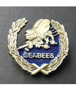 US NAVY SEABEES SEABEE WREATH USN LAPEL PIN BADGE 1.1 INCHES - $5.68