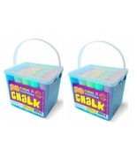 LOT OF 2 Sidewalk Chalk Sets For Kids For Outside Bulk Washable Chalk Bu... - €19,77 EUR
