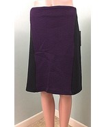 NWT Women&#39;s Laundry By Shelli Segal Black/Purple Quilted Skirt Size 14 - $47.37 CAD