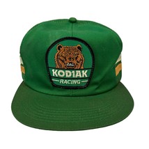 Vintage Racing 3 Stripe Trucker Mesh Snapback Hat Kodiak Patch K Product... - £100.05 GBP