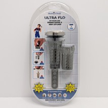 Drain Strain Ultra Flo 2-in-1 Sink Stopper &amp; Hair Catcher Brushed Nickel... - $10.99