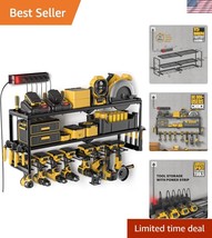 Alloy Steel Tool Organizer with 6 Outlet Charging Station for Garages an... - $97.49