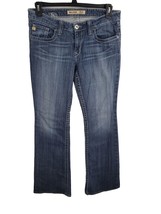 Big Star Jeans Womens 30L Maddie Mid Rise Bootcut Blue Medium Wash Casual Bottom - £17.72 GBP