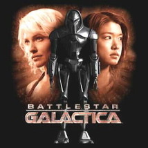 New Battlestar Galactica Created By Man T-Shirt NEW UNWORN - £15.71 GBP