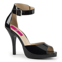 PLEASER Sexy 5&quot; High Heel Concealed Platform Closed Back Sandal Shoes EVE02/B - $65.95