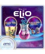 Disney Elio Glorp Vessel Sipper Bottle Cup & Popcorn Bucket Tin Set AMC Pixar - $55.44 CAD