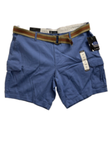 R.society mens Cargo Shorts size 44 blue with Belt NWT - £13.41 GBP