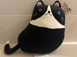 Rare Daiso Japanese Black Plush Cat Doll Cute Soft Stuffed Toy 14&quot; - £23.17 GBP