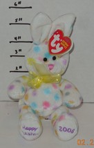 Vintage TY Hoppington The Bunny Beanie Baby plush toy Easter Blue purple... - $9.85