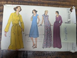 VOGUE 9721 16/B38 COMPLETE VINTAGE SEWING PATTERN SEMI-FITTED A-LINE DRESS - £3.86 GBP