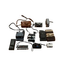 Lot of 8 Vintage Cameras Argus Polaroid Minolta Kodak Keystone Canon PARTS ONLY - £51.83 GBP