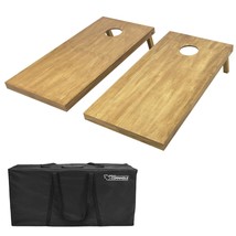 GoSports 4&#39;x2&#39; Regulation Size Wooden Cornhole Boards Set | Includes Carrying Ca - £182.49 GBP