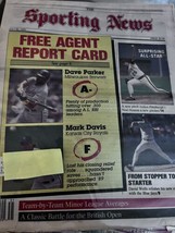 The Sporting News David Wells NY Yankees Mark Davis Dave Parker July 30 ... - £7.25 GBP