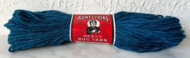 Vintage NEW Old Stock Aunt Lydia&#39;s Heavy Rug Yarn Polyester-1 Skein Turkish Teal - £6.77 GBP