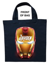 Iron Man Trick or Treat Bag, Personalized Iron Man Halloween Bag, Iron Man Bag - £12.45 GBP+