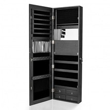Multipurpose Storage Cabinet with 4 Drawers-Black - Color: Black - £124.11 GBP