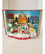 Pier 1 Imports LED Light-Up Santa Christmas Village Square Book Paper NWT - $35.39 CAD
