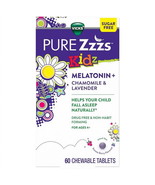 Vicks Pure Zzzzs Kids Melatonin + Chamomile &amp; Lavender 60ct EXP 03/2025 - $14.84