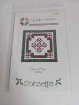 Poinsettia - 62&quot;Sq. Table Topper, Throw or Wallhanging #TYQ102 TyQuilts ... - $7.48