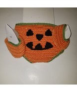 NEW Jack-O-Lantern Knit Diaper Cover Booties Baby 0-6 Month So Dorable H... - £9.27 GBP