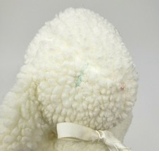 8&quot; Vintage Eden Musical Wind Up Baby Lamb Blue Flowers Stuffed Animal Plush Toy - £51.55 GBP