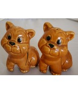 VINTAGE JAPENESE BEAR CUB SALT AND PEPPER SHAKERS - $9.27