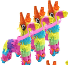 3 Pcs Mini Pinata 4x7&quot; - Fiesta Party Decorations, Mexican Cinco de Mayo Party - £12.64 GBP