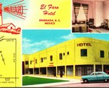 VTG 1930s Advertising Postcard  Hotel El Faro Enseneda Mexico B.C Multiv... - $10.84
